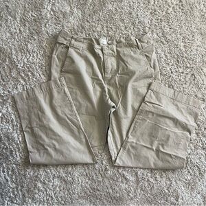 A new day tan khaki wide leg work dress pant